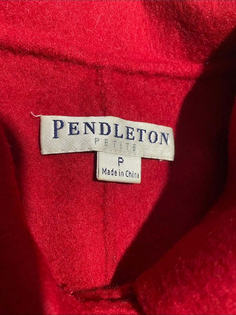 Pendleton Red Wool Button-Up Blazer - Picture 2 of 5